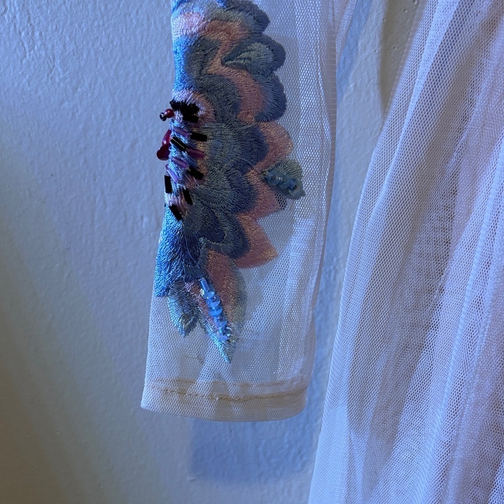 ASOS Elegant Floral Dress - Pink and Blue - Picture 4 of 7